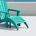 thumbnail image 2 of Polytrends  Laguna Hdpe All Weather Outdoor Patio Foldable Ottoman Turquoise, 2 of 5