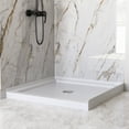 thumbnail image 3 of DV-1SB0111 DeerValley 35" L x 35" W Single Threshold Square White Shower Base Center Drain, Non-slip Design, 3 of 12