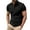 Black, variant on Mens Shirts Button Down Solid Color Short Sleeve Sleeve Mens Clothing