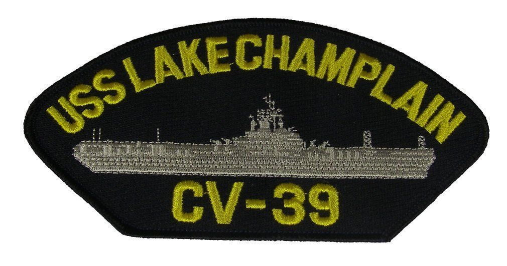 Artisan Owl USS Lake Champlain CV-39 Navy Ship Patch Hat - Adjustable Baseball Cap, Navy Blue, Made In USA 1 thumbnail image