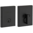 thumbnail image 3 of Kwikset 258TRCT-4S.STRKP Crosstown Single Cylinder Keyed Entry One Sided Deadbolt - Brass, 3 of 7