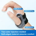 thumbnail image 4 of Velpeau CMC Joint Thumb Arthritis Support Brace - Soft & Hard Plastic Compose - with Thumb Compression Sleeve, Stabilizes Thumb CMC Joint Without Limiting Hand Function (Black, Right - Large), 4 of 9