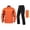 Orange@GC@, variant on Mens Motorcycle Rain Suit Patchwork Color Long Sleeve Cycling Jacket Pants Water Resistant Rain Set For Bike Riding Camping Hiking