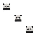 thumbnail image 1 of Qarigey Lady Teens Cute Panda Fashion Windproof Knitting Hats Winter Headwear Autumn Black White Cartoon 56-58cm for Travel Type1 NO1, 1 of 6