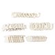 thumbnail image 2 of Astillas De Madera Decorativas, 5 Estilos De Tratamiento De Pulido, Madera Sin Terminar, Limpieza Suave Para Manualidades De Bricolaje Para Decoración Navideña ANGGREK BI1218, 2 of 8