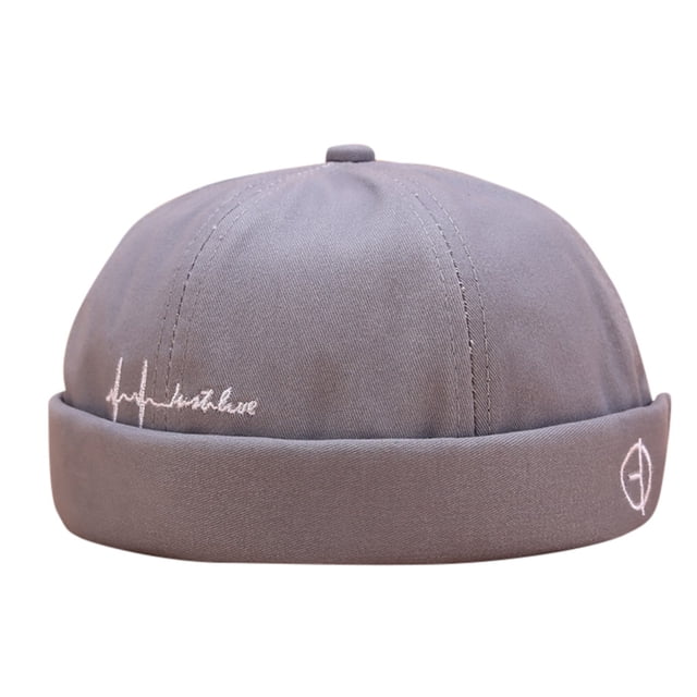AWZXDE Womens Two Color Beaded Elastic Turban Womens Hat Milk Silk Braid Headwear Soft Cap For Daily Wear Grey