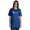 Blue, variant on Inkmeso Vaccinated Funny Pro-Vaccine Crew Neck T-shirt For Womens