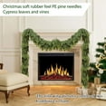 thumbnail image 7 of 5FT Artificial Cedar Garland, Thickened Winter Xmas Garland, 55-Needle Faux Greenery for Christmas Decorations, Indoor & Outdoor Holiday Decor, Mantle, Fireplace, Table, Door & Staircase Display, 7 of 7