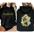 thumbnail image 2 of San Judas Tadeo White Roses Double Sided Hoodie – Saint Jude Graphic Hoodie, Mexican Catholic Faith Hoodie, Religious Gift for Men and Women, Virgen de Guadalupe Style Pullover, 2 of 7