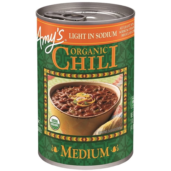 Amy's Organic Chili Light in Sodium 14.7 oz Pack of 2