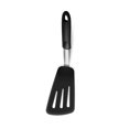 thumbnail image 6 of Monyance home kitchen utensils 430 Stainless Steel Silicone Cooking Utensil Cooking Spatula Slotted Turner Nonstick Heat Resistant Kitchen Utensil (Black)(14.57X3.94X0.98Inches), 6 of 11