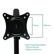 Home Concept Sit-Stand Wall Mount Monitor Arm: Extended Dual Screen Black