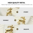 thumbnail image 4 of MasteelfCA 2pcs Exquisite Napkin Holder Adornment Household Reindeer Napkins Rings, 4 of 7