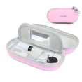 thumbnail image 1 of Funda para lentes de contacto Luxtude 2 en 1 con espejo rosa, 1 of 7