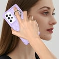 thumbnail image 6 of for Samsung Galaxy A53 5G Detachable Shoulder Strap Wallet Case, with Card Slots & 360-degree Rotation Stand Ring Flip Premium PU Leather Protective Cover Lanyard for Women Girls, Purple, 6 of 11