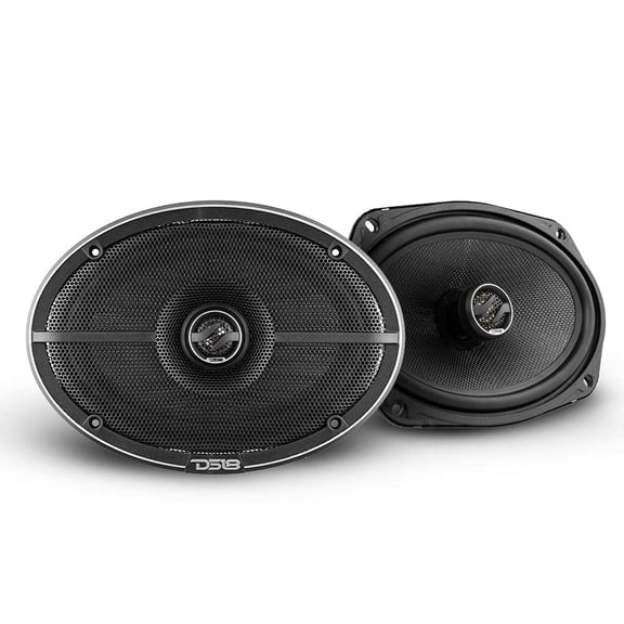 DS18 ZXI-694 Altavoz coaxial de audio para automóvil 6x9 con tweeter de neodimio incorporado y cono de Kevlar - 2 vías 360 vatios máx. 4 ohmios (2 parlantes)