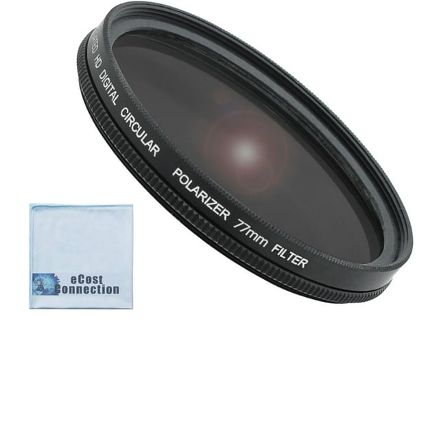 Filtre Polarisé Circulaire Haute Résolution de la Série 77mm Pro & Tissu en Microfibre eCostConnection