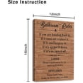 thumbnail image 3 of Bathroom Rules Wall Art Canvas Print Wall Decor Framed Ready to Hang for Bathroom Toilet Rules Sign 12" x 16", 3 of 5