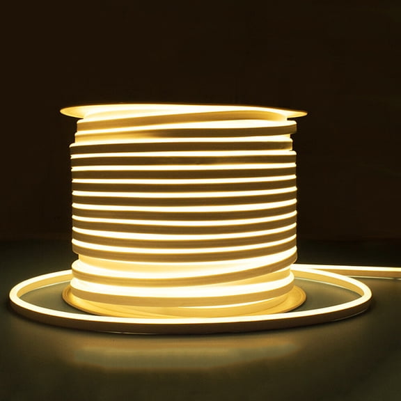 110V 150ft LED Neon Rope Light Strip Waterproof Building Wall Ceiling Decor Tube