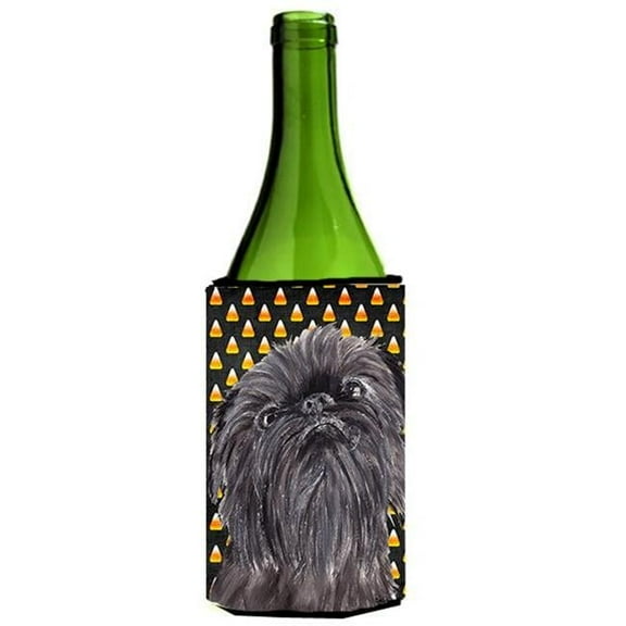 Brussels Griffon Halloween Candy Corn Wine bottle sleeve Hugger - 24 oz.