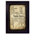 thumbnail image 1 of TrendyDecor4U "Nana Says" par Susan Ball Imprimé Encadré Art Mural, 1 of 2