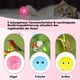 thumbnail image 4 of Paquete de 3 pelotas para gatos, juguete interactivo para gatos con sonido, juguete de peluche para gatitos, juguete interactivo para gatos con sonidos de animales realistas para gatos, 4 of 6