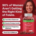 thumbnail image 4 of CogniTune Methylfolate Gummies for Kids and Adults - L-Methylfolate 1000mcg 5-MTHF Folate Supplement - Strawberry Chewable Vitamin B9 -120 Count, 4 of 9