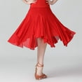 thumbnail image 5 of Women's Ballroom Dancing 360 Degree Long Swing Latin Salsa Rumba Flamenco Dance Skirts for Practice, 5 of 6