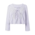 thumbnail image 5 of EDFBUYKRS Womens Long Sleeve Shirts, Casual Crewneck Tunic Tops for Womens Fall, Basic Tees for Women Loose Fit M, 5 of 5