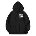 thumbnail image 5 of Yuannlog Womens Hoodies Autumn Letters Print Long Sleeve Hooded Sweatshirts With Pockets Loose Comfy Trendy Pullover Tops with Pockets, XL, 5 of 8