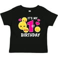 thumbnail image 3 of Inktastic Its My 1st Birthday with Smiling Emoticons Girls Baby T-Shirt, 3 of 5
