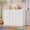 White, variant on PAKASEPT 43" Changing Table Dresser, Baby Classic Nursery Dresser with 3 Drawers and 1 Cabinet, Multi-Functional Baby Changing Table