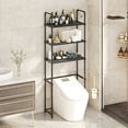 thumbnail image 6 of Wzzjkit Over the Toilet Storage Cabinet, Storage Rack Above The Toilet Stainless Steel 3-layer Bathroom Storage Rack Can Accommodate Toiletries and Daily Necessities, 6 of 8