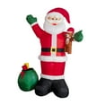 thumbnail image 2 of Inflable navideño de Papá iluminado para patio, decoración con luces LED, decoración navideña para fiestas navideñas en jardín., 2 of 9