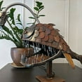 thumbnail image 4 of Angler Fish Lamp USB Rechargeable Desktop Metal Light Handmade Craft Home Livingroom Decoration, 4 of 6