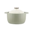 thumbnail image 1 of Home Cooking Pot Ceramic High Temperature Resistant Soup Casserole 1.8L/2.5L Porridge Stew Pot with Lid, 1 of 5
