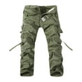 thumbnail image 1 of CEHVOM Pantalons Décontractés d'Extérieur pour Hommes, Multi-Poches, Lavés, 1 of 4