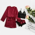 thumbnail image 5 of LEEYNEER Christmas Sales Sleepwear for Women Nightgown Pajamas Satin Silk Nightdress Lingerie Robes Underwear Sexy, 5 of 9