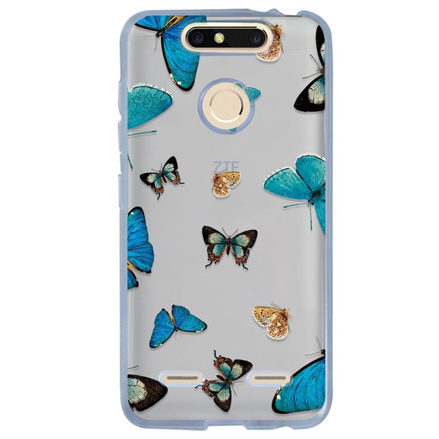 Funda Antigolpes InstaCase para ZTE Blade V8 mini Mariposas Azules