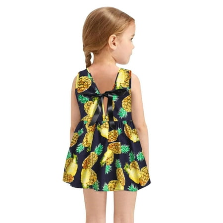 

Hunpta 1-6Y Toddler Baby Kids Girls Sleeveless Pineapple Fruit Skirt Princess Dresses Clothes