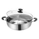 thumbnail image 4 of Olla Dividida de Acero Inoxidable para Cocinar Dos Sabores Cazo para Sopa Recipiente con Doble Asa Utensilio para Shabu Shabu con Tapa Adecuado para Inducción Gas Reuniones Familiares 30 cm, 4 of 7