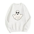thumbnail image 4 of FDGIU Women's Loose Cute Crewneck Pullover, Halloween Graphic Tees for Women, Pumpkin Long Sleeve Tops, Soft Breathable Casual Top，Oversized Hooded Sweatshirts Fall, 4 of 4