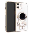 thumbnail image 3 of 3D Plating Astronaut Hidden Stand Case Cover Cute Astronaut Stand Phone Case para IPhone 12 TPU Cover, 3 of 3