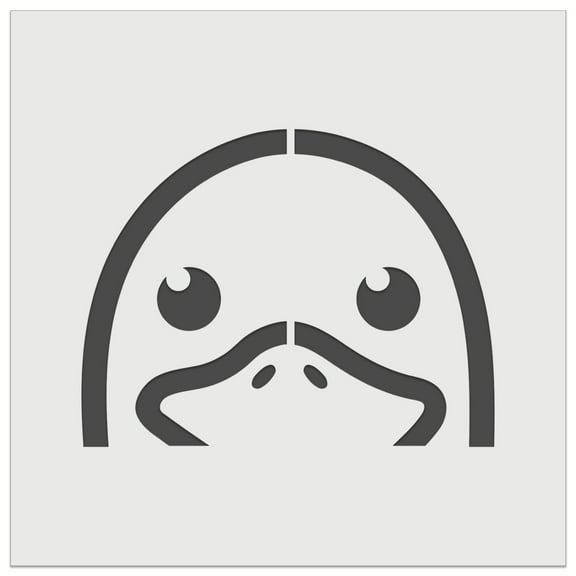 Peeking Duck Goose DIY Cookie Wall Craft Stencil - 5.5 Inch