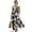 Black Scottish Tartan, variant on Crane Bird Abstract Cloud Print Sleeveless Crewneck Spring Summer Maxi Dresses for Women Linen Look Sleeveless Tank Dress Breathable Casual Resort Wear Vacation Travel, M