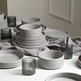 thumbnail image 5 of Stone Lain Haven 16-Piece Dinnerware Set Stoneware, Borosilicate Glass, Service for 4, Grey, 5 of 6