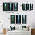 thumbnail image 4 of Designart "Solitude in the Endless Forest Full Moon Wandering" Forest Framed Wall Art Set Of 3 - Blue Traditional Frame Gallery Wall Set For Home Decor, 4 of 6