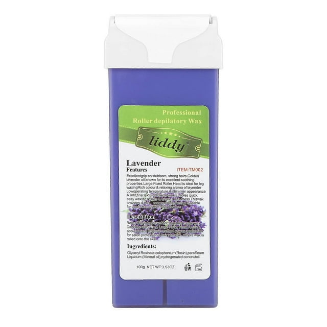 100g Depilatory Heater Wax Professional Roller Depilatory Wax Home Hair Removal Wax RollerLavander