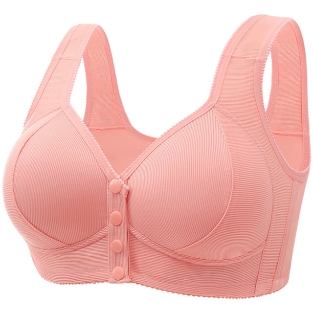 Front Closure Bras for Women No Underwire Wireless Push Up Bras Full Coverage Bra Soft Supportive Everyday Bra Bralettes