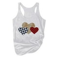 thumbnail image 3 of Cadeaux pour Maman Femmes Grande Taille Été Imprimé Animal Col Rond Sans Manches T-Shirt Débardeur, 3 of 6